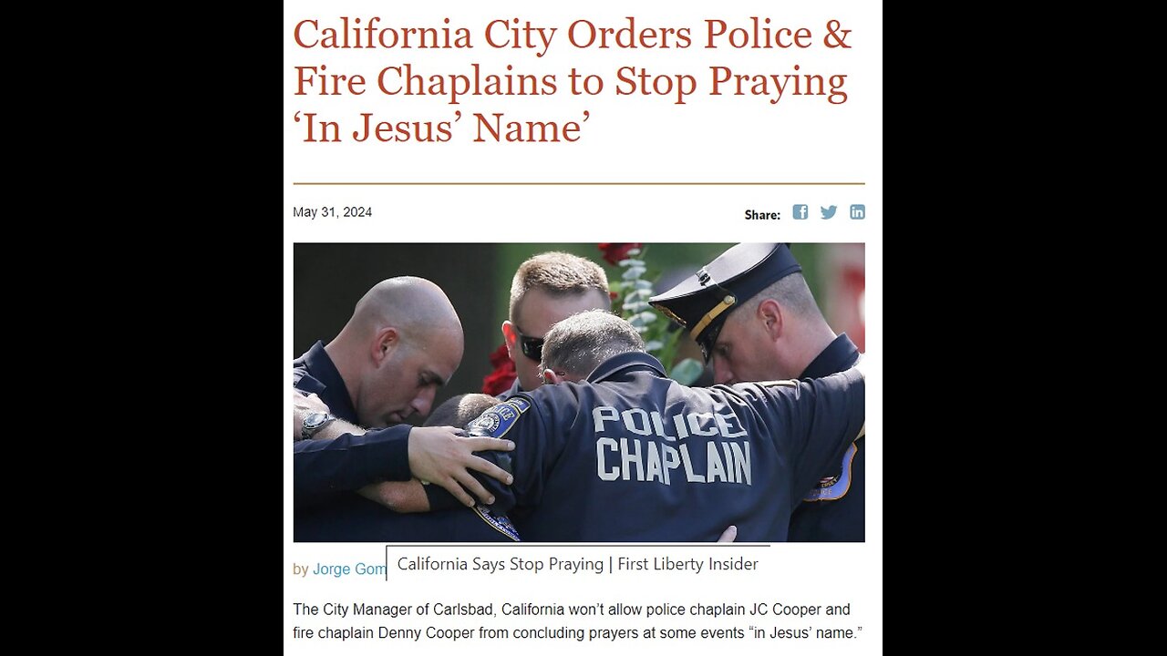 America: Proibito pregare a Gesù!