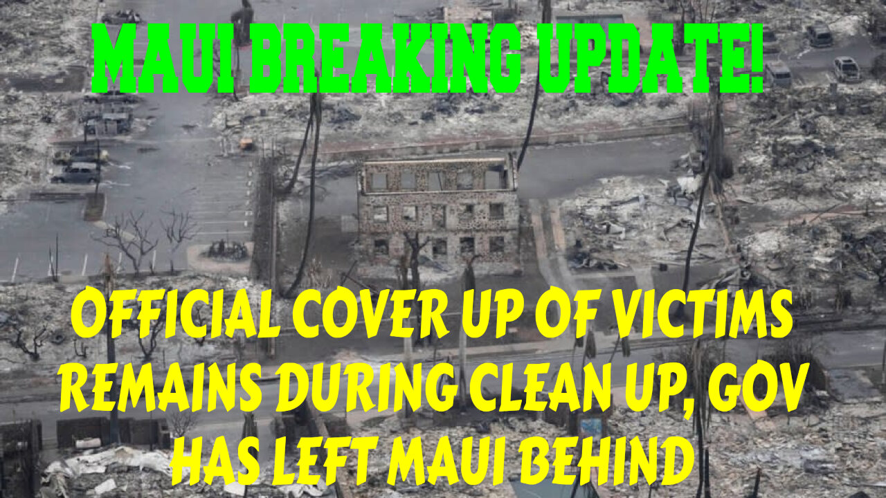 MAUI VICTIMS BODIES BEING DISCARDED IN SECRET