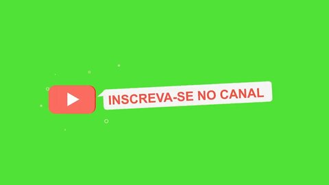 Chroma key botão inscreva-se green screen