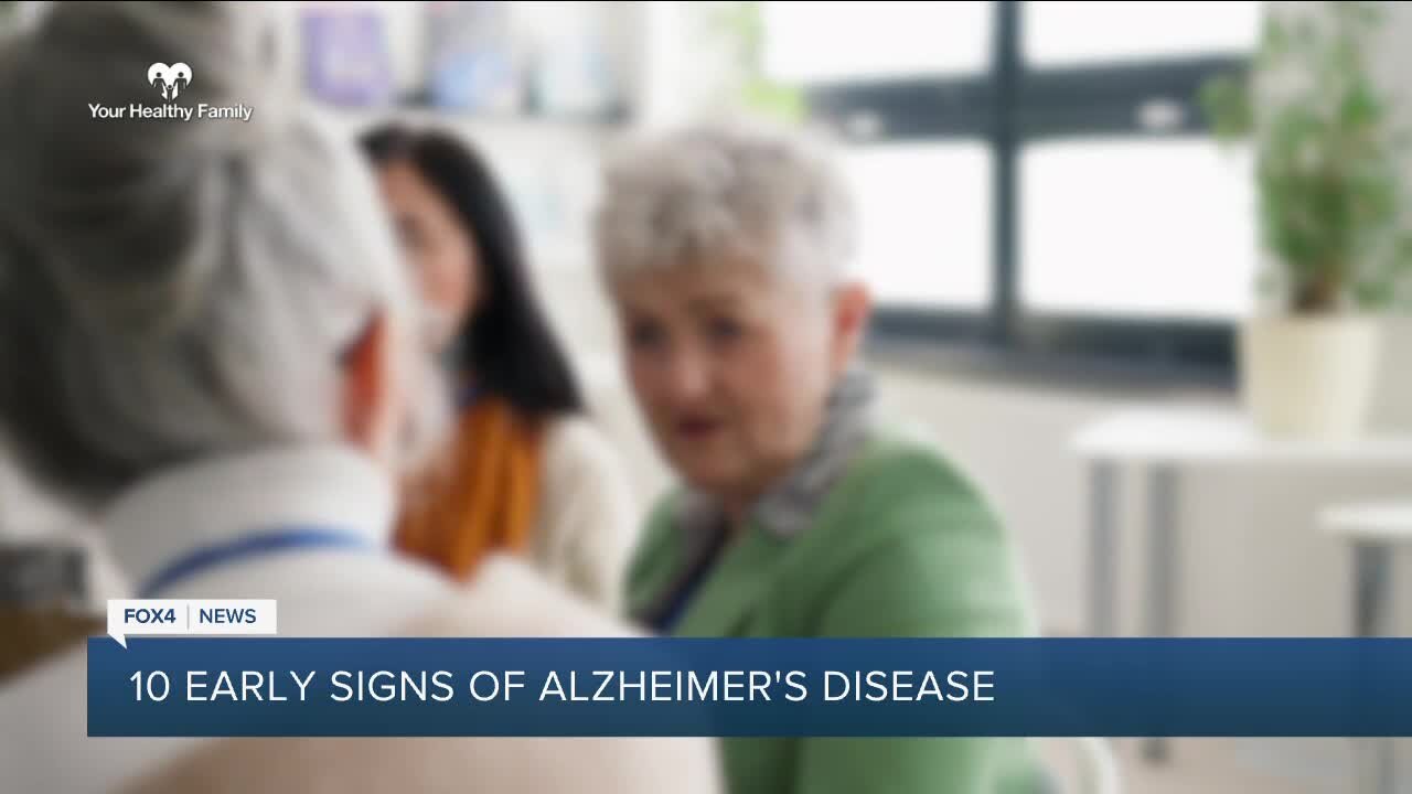 Your Healthy Family: 10 Early signs of Alzheimer's Disease