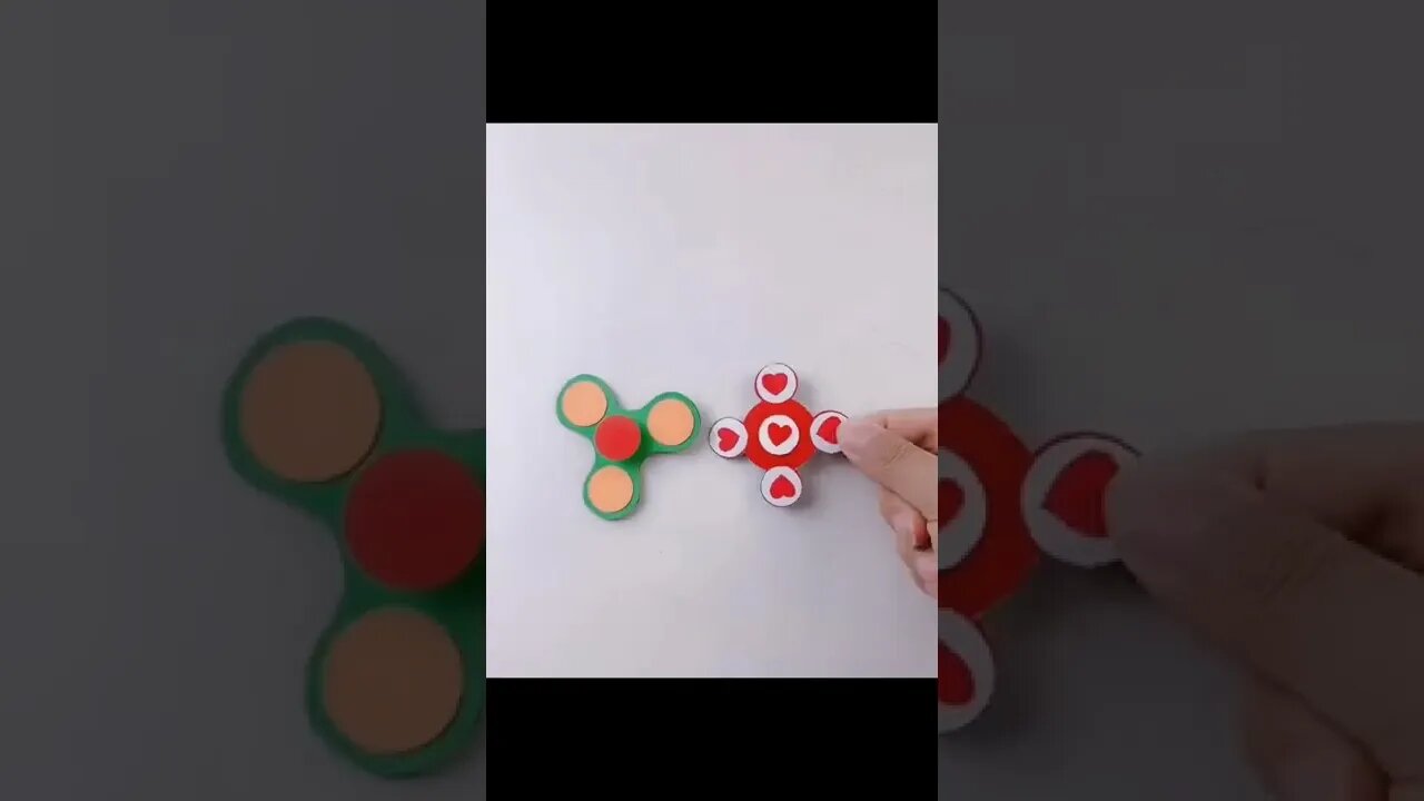 DIY toys, simple handmade spinning tops, DIY paper toys, how to make spinning top toys，如何做纸陀螺玩具