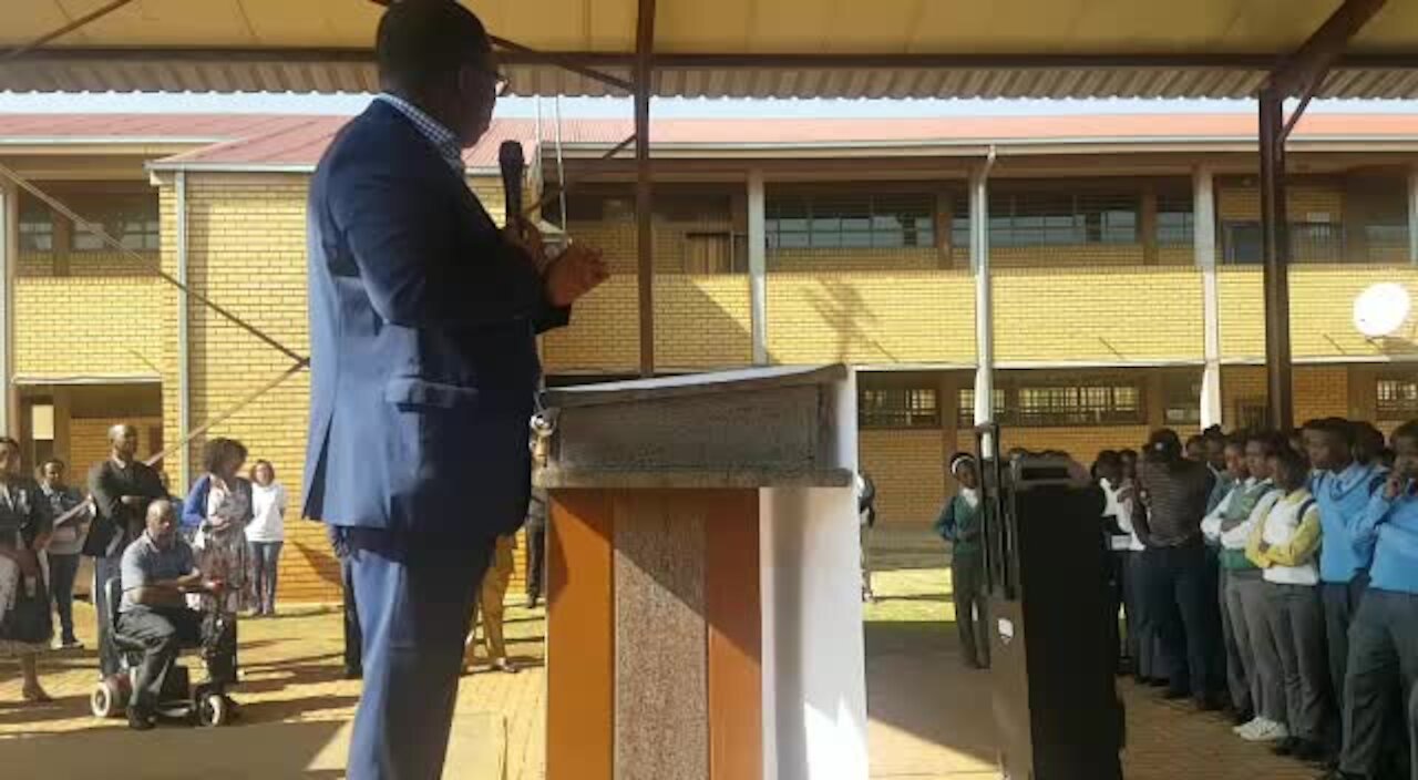 Gauteng Education MEC Lesufi visits troubled schools ahead of NSC exam (6Pp)