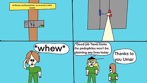 Umar and Travis disable bomb at Disney world