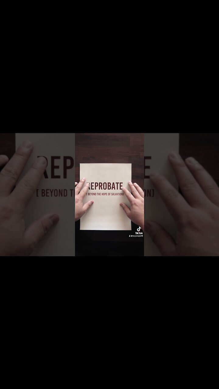 What is a Reprobate? #shorts