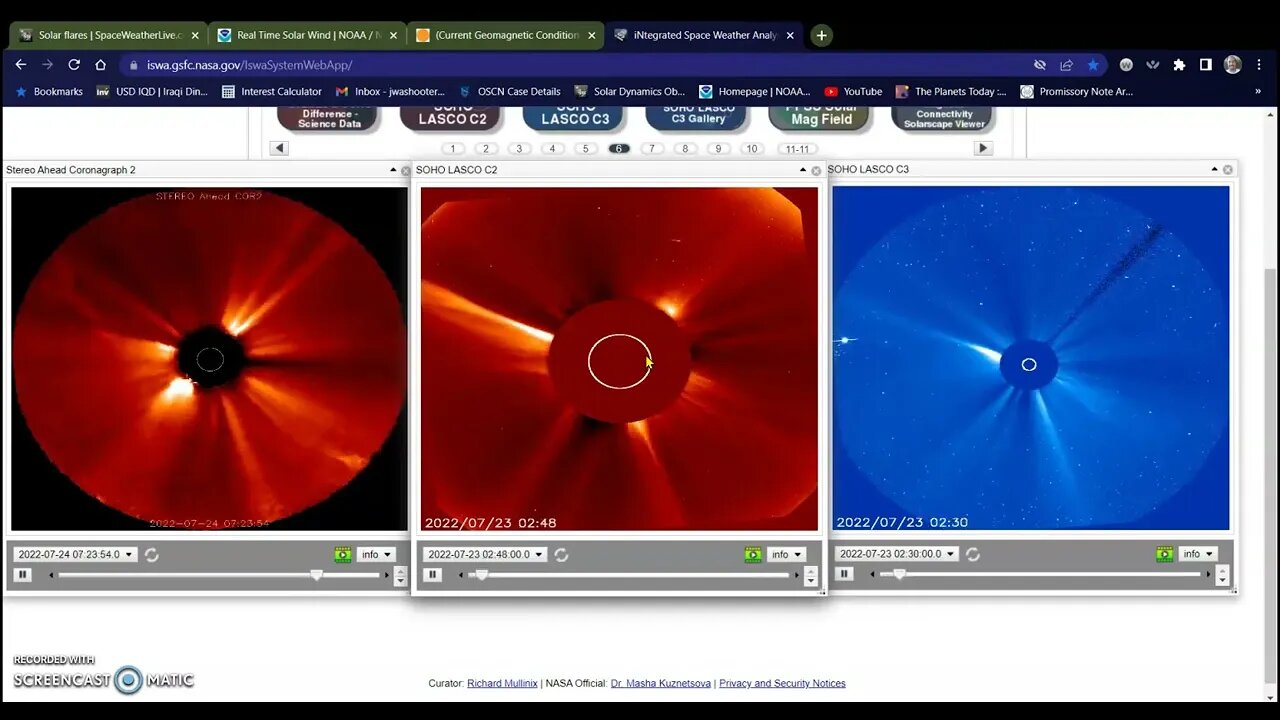 Japan Volcano Eruption, CME arrived overnight 07-26-22