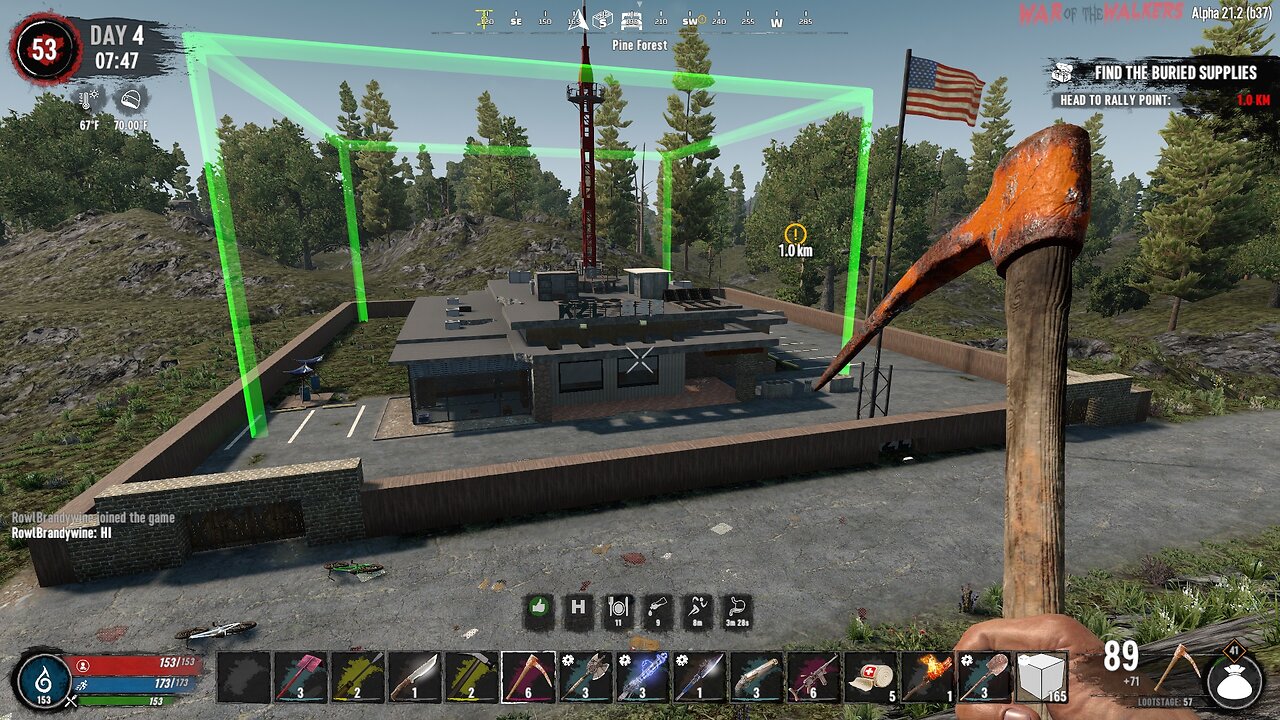 7D2D with OFG. War of the Walkers mod. death and destruction!!