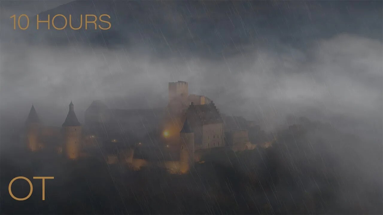 Thunderstorm in Luxembourg| Soothing Thunder & Rain Sounds For Sleep| Relaxation| Studying| 10 Hours