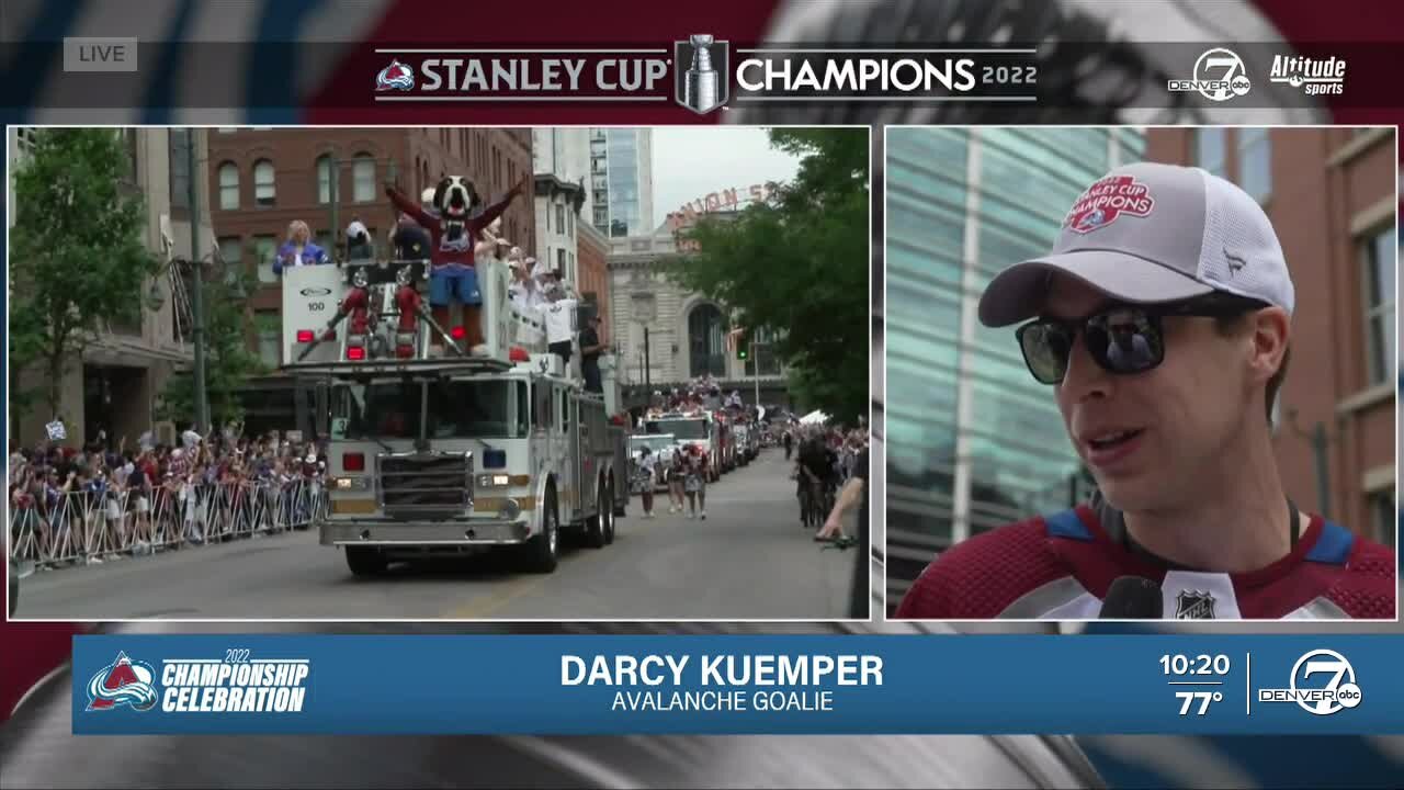 Avs goalie Darcy Kuemper describes final moments of Stanley Cup