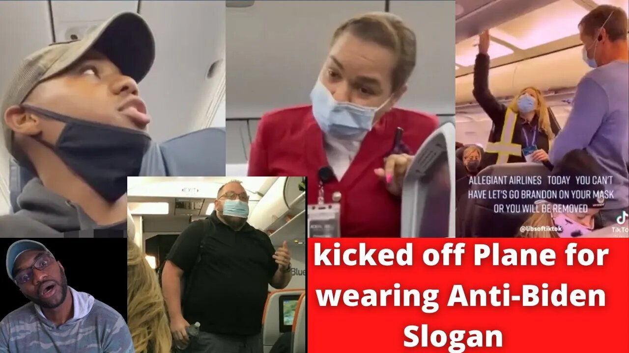 Kicked Off Planes for wearing Anti-Biden Slogans "Let's Go Brandon" and "F** Joe Biden"