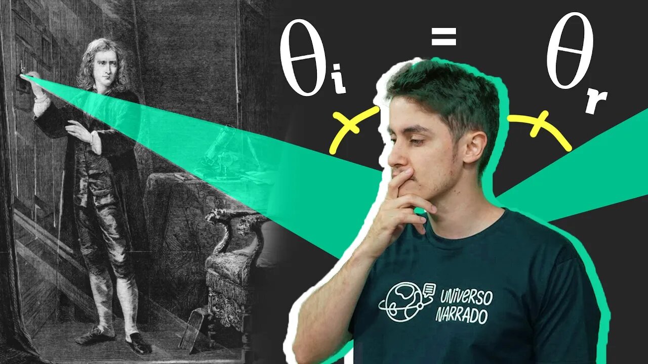 COMO Newton PROVOU a lei da REFLEXÃO da LUZ?!