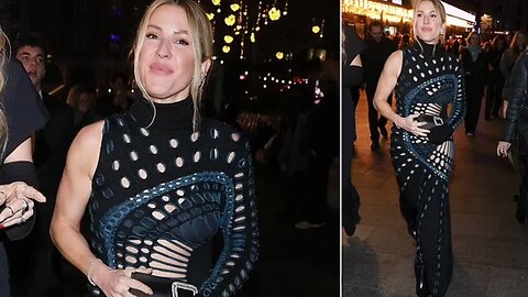 Ellie Goulding Wows in Cut-Out Dress at Premiere