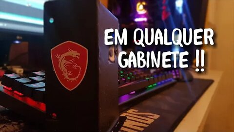 Como deixar a placa de video na vertical usando sucata