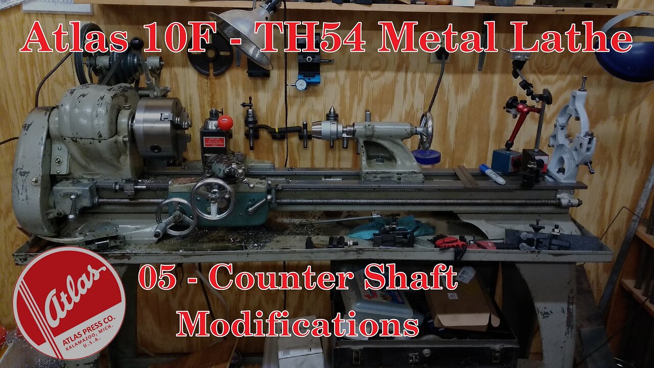 Atlas 10F Lathe - TH54 - 05 - Counter Shaft Modifications