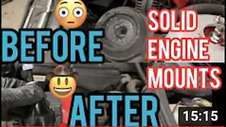 BMW 330i Solid Engine Mounts Install