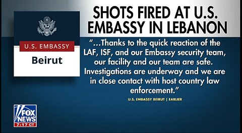 US embassy in Lebanon attacked by gunmen