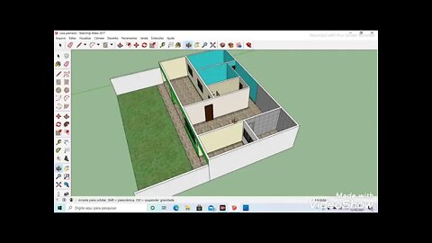 casa palmeiras verde e branco construtor virtual ph,👍😱