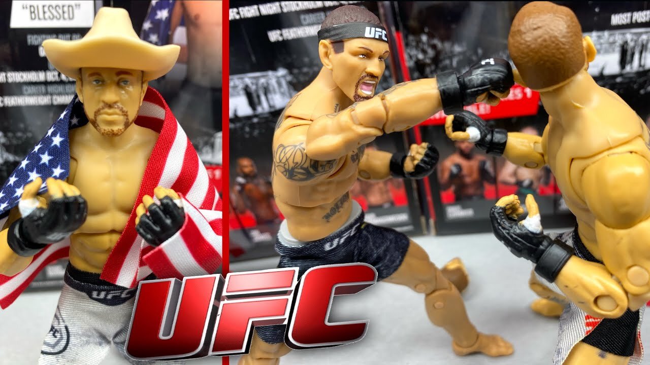 UFC ULTIMATE SERIES 1 DONLAD CERRONE & MAX HOLLOWAY FIGURE REVIEW!