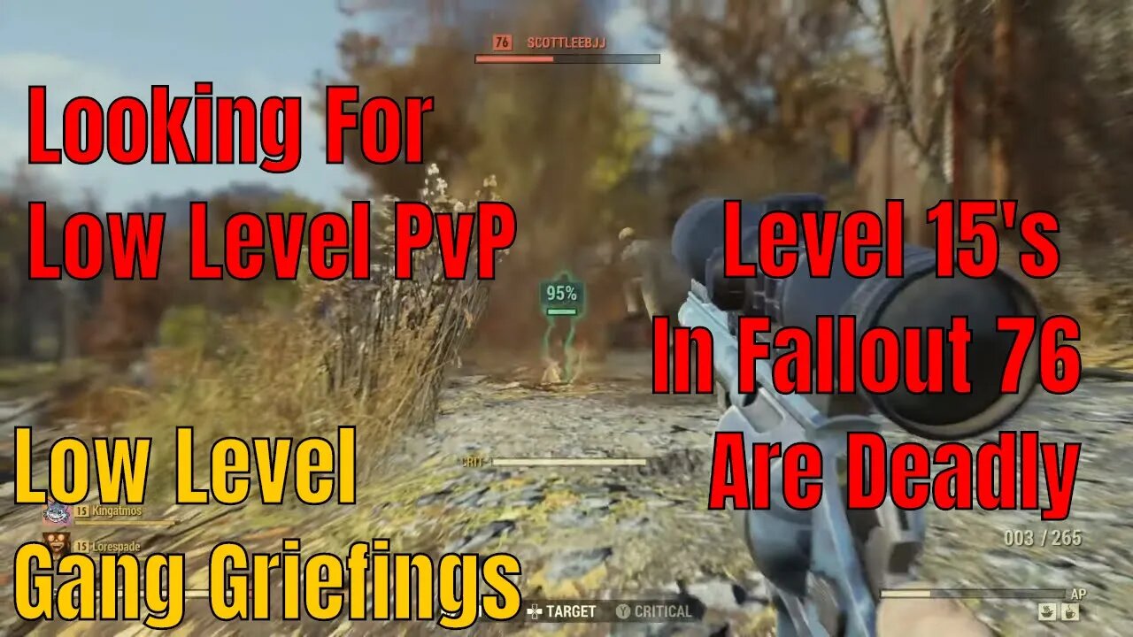 More Low Level PvP Adventures In Fallout 76