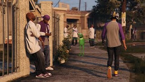 HAD BEEF WITH THE BALLAS IN GROVE STREET - gta v online