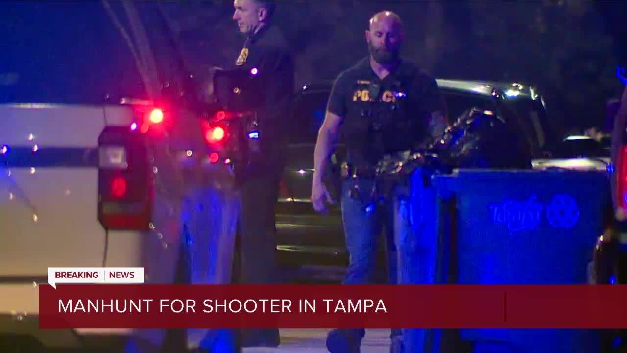 Multiple shots fired at Tampa Police officers, officers search for suspect