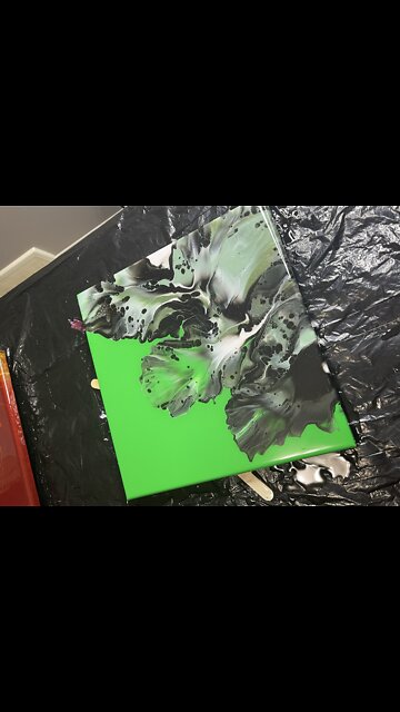 Resin Results! #forsale #yyc #shoplocal #abstractart #subscribe #shorts #krystalresin #ringpour