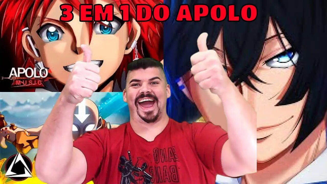 REACT 3 EM 1 - APOLO - Musashi, Avatar Aang, Vanitas - MELHOR DO MUNDO