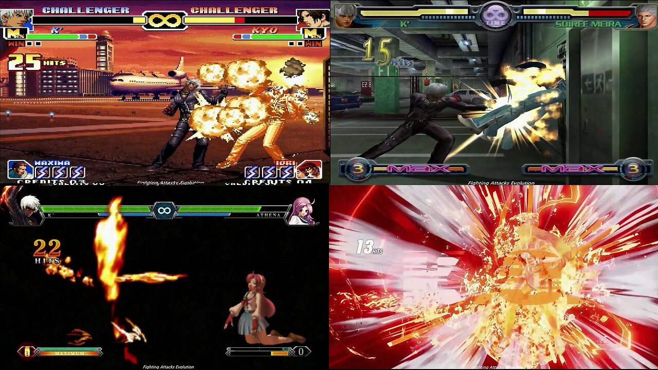 The King Of Fighters: K' Chain Drive Evolution Attacks from 1999 to 2022