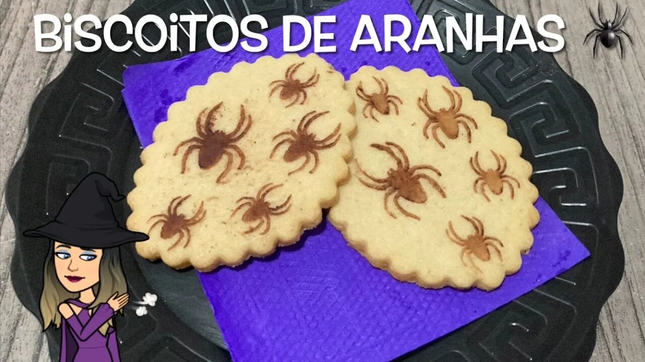 🕷️ Biscoitos de Aranha 🕷 para o Halloween - 2023