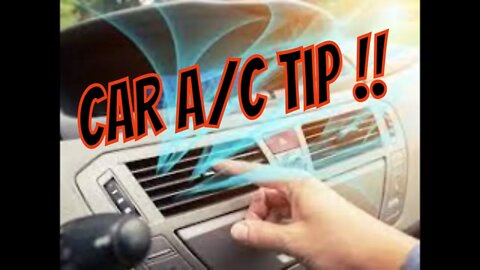 car air conditioning tips