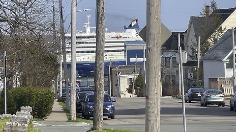Newfoundland Ferry At The Beginning Of My Street In North Sydney Cape Breton Island