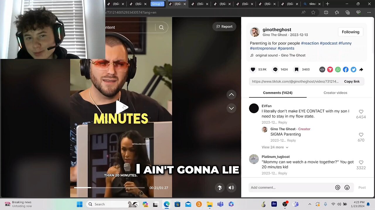 gino is hilarious😳