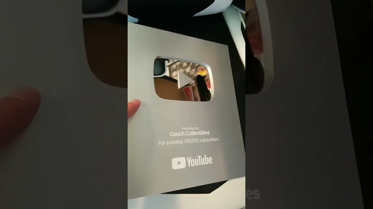 YouTube play button silver creator award! #shorts