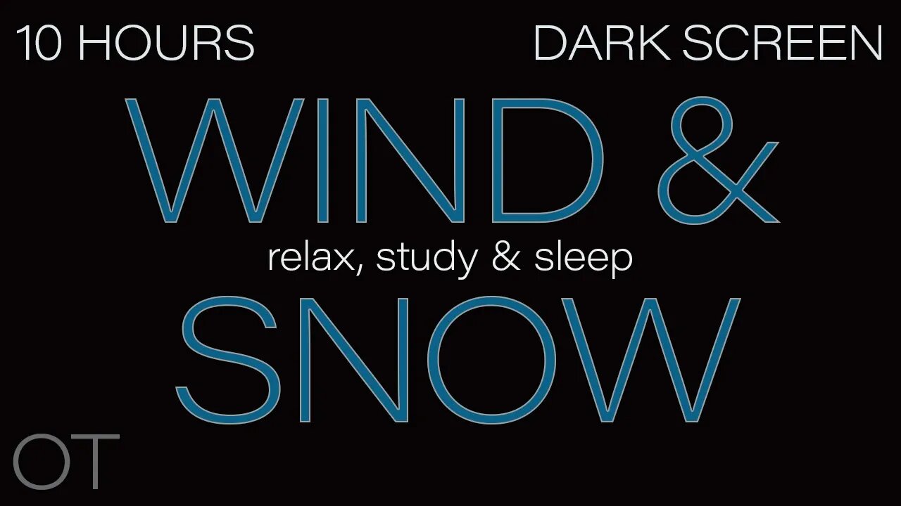 HOWLING WIND & BLOWING SNOW Sounds for Sleeping| Relaxing| Studying| BLACK SCREEN| Real Storm Sounds