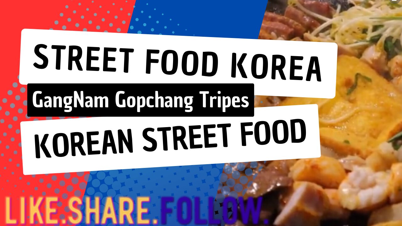 Street Food Korea - GangNam Gopchang Tripes - Korean Street Food