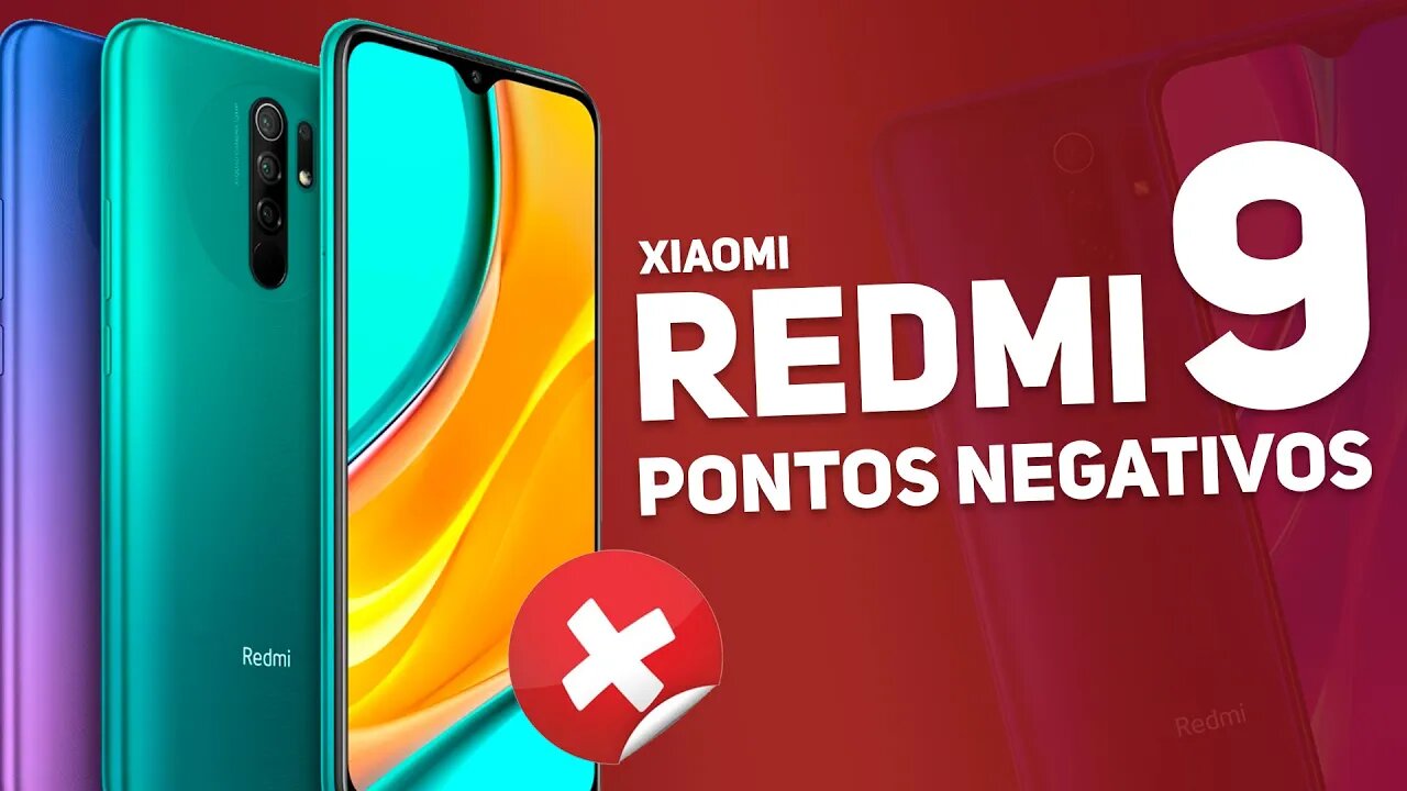 REDMI 9 - 5 PONTOS NEGATIVOS