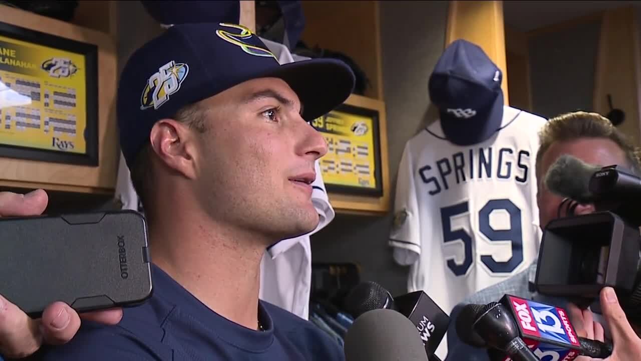 Rays roll to opening day win