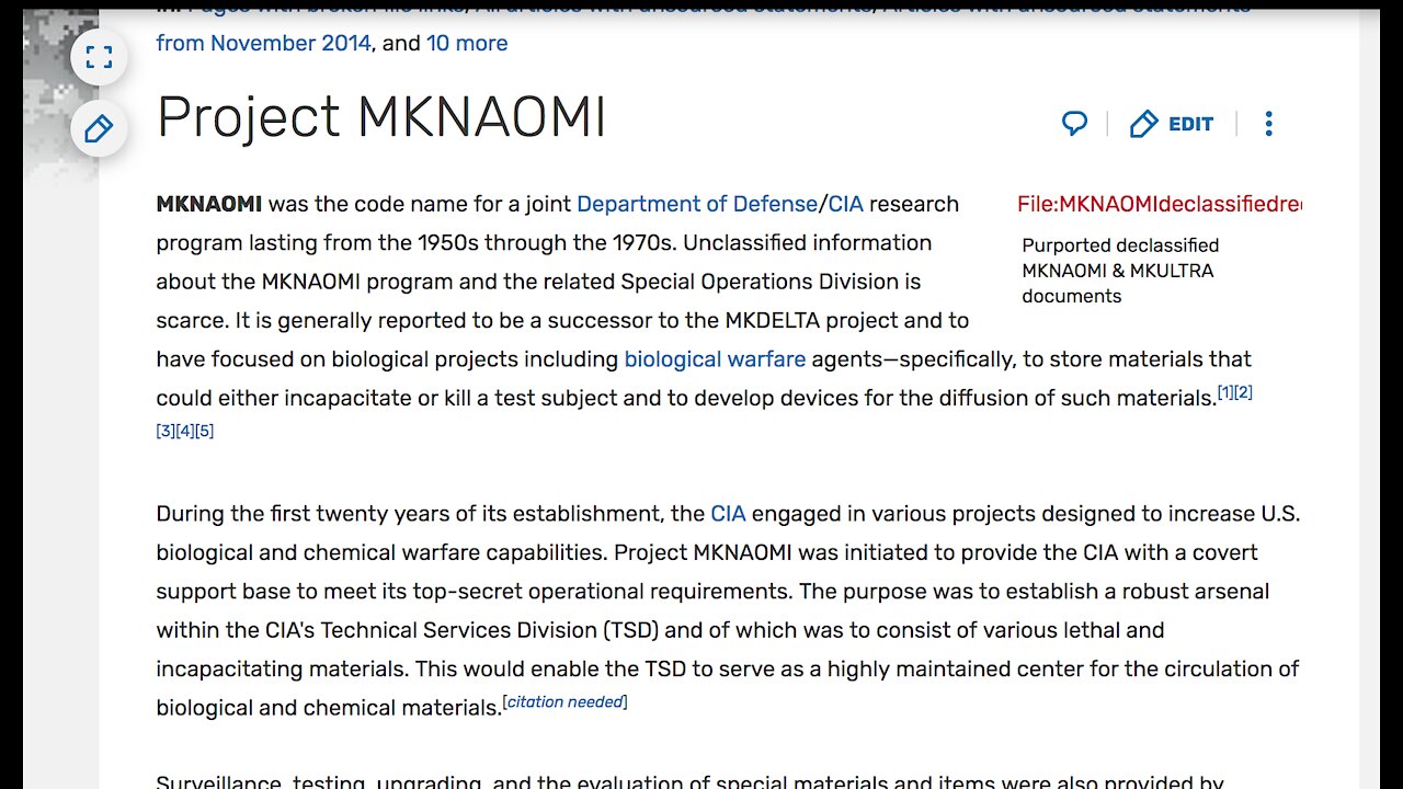 Project MK Naomi and Some other documents I found