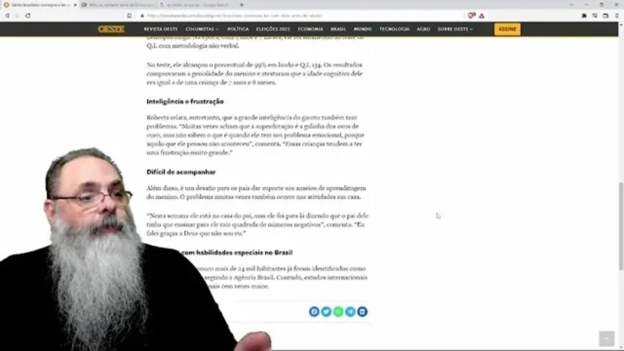 GAROTO brasileiro APRENDEU a ler SOZINHO com 2 ANOS e entrou para a MENSA com QI altíssimo - ANCAPSU