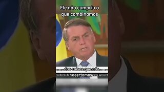 Bolsonaro fala sobre acordo com supremo