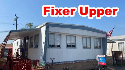 Fixer Upper Mobile Home Tour of Royal Palms 124. Mobile Home For Sale in Covina, Ca.