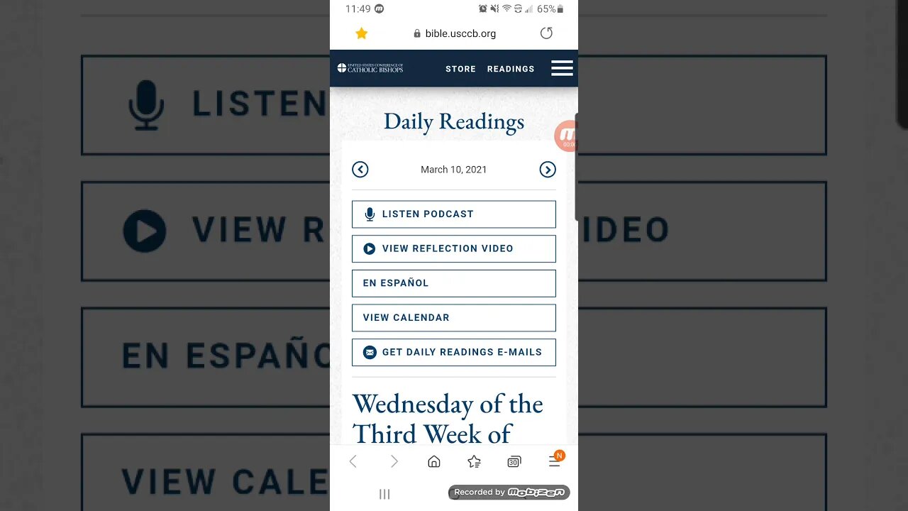 Jesus is our Savior/ Bible reading March 10 / 2021