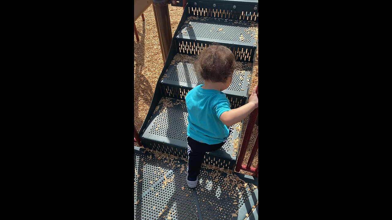 Climbing up. #baby #playground #park #goodmorning