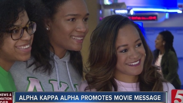 Box Office Winner Promotes Sorority's Message