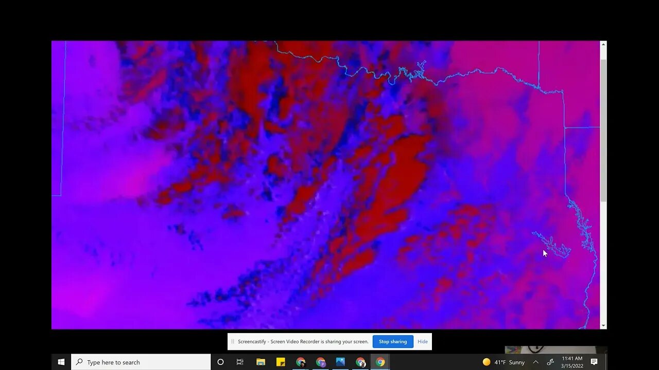 Energy Pulse Over Texas - Hail and Tornados broke at the same time ?? Mar 15, 2022 11:43 AM