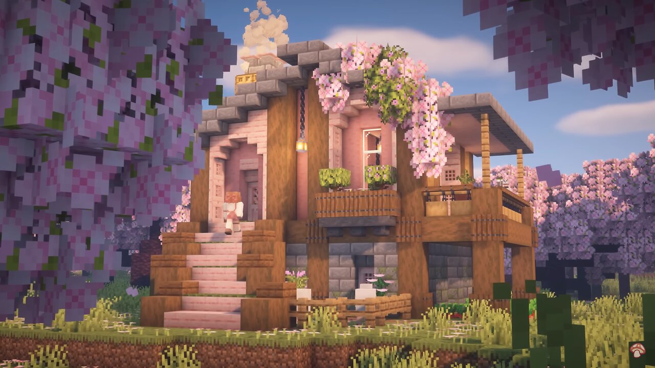 How to build a beautiful sweet House | Minecraft EN\UK\RU