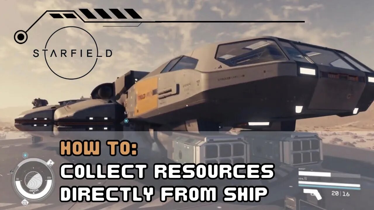 Starfield | Collect resources from outpost directly from ship!