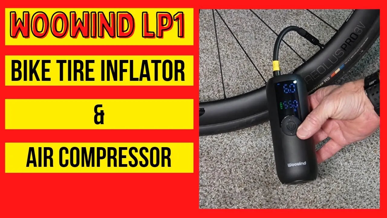 Woowind Portable Rechargeable Electric Battery Powered Bike Tire Inflator and Air Compressor Review.