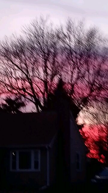 beautiful sunset over the horizon