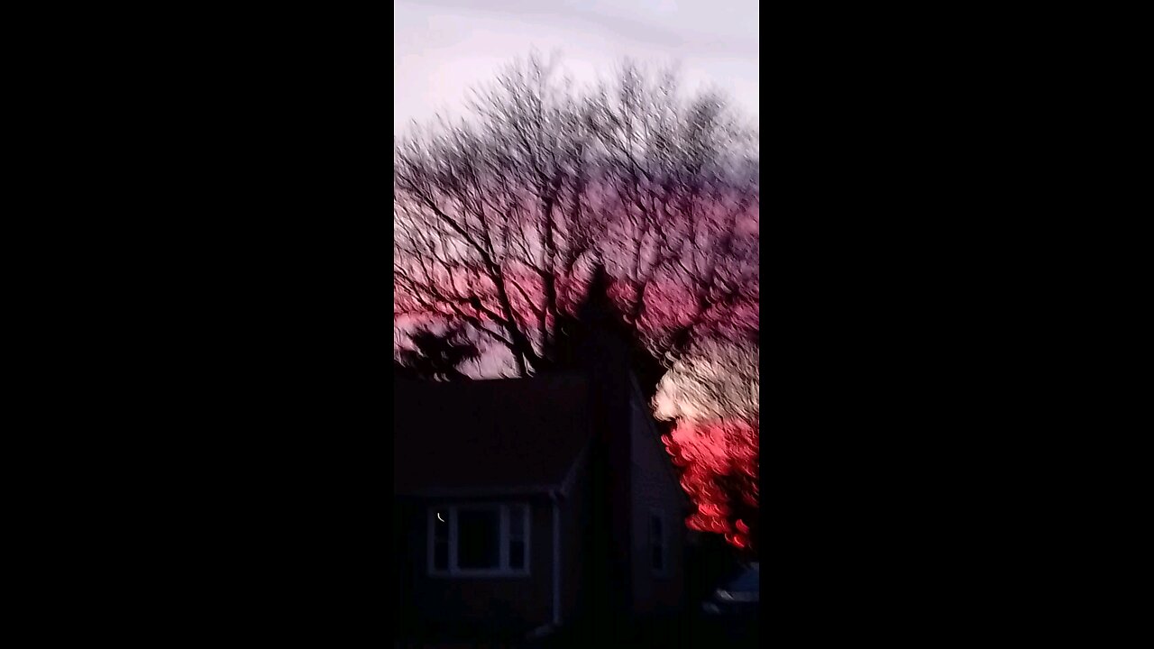 beautiful sunset over the horizon