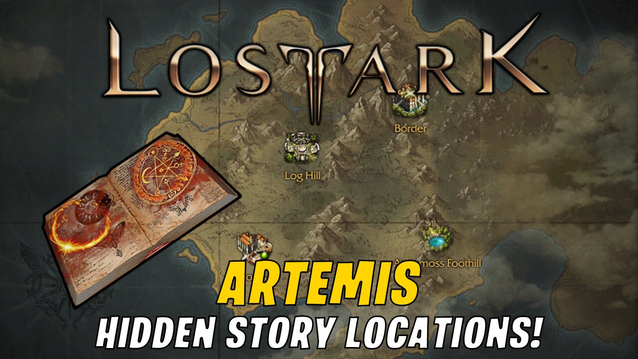 ARTEMIS HIDDEN STORY LOCATIONS! - LOST ARK - ADVENTURE BOOK